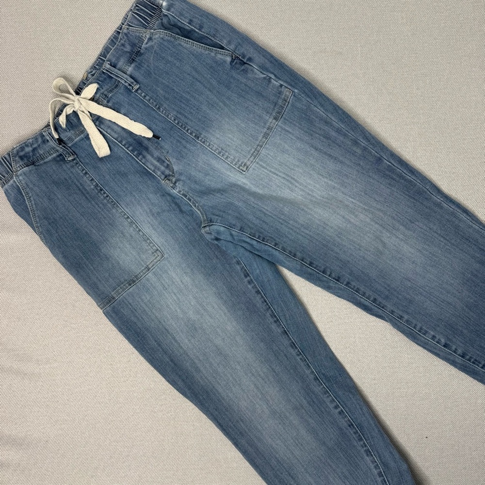 Judy Blue Jeans Clearwater Jogger High Rise Straight Fit Drawstring 11 30 - Picture 3 of 7